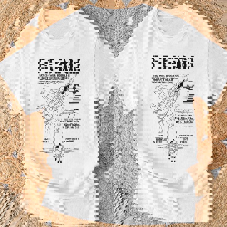 F-15 イーグル戦闘機 ジェット仕様 軍用飛行機 F15 イーグル Tシャツ 高齢者への贈り物