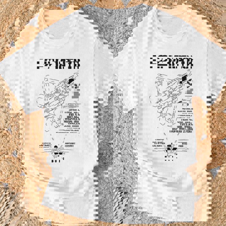 F22 ラプター戦闘機 ジェット仕様 軍用飛行機 F22 ラプター Tシャツ 高齢者への贈り物