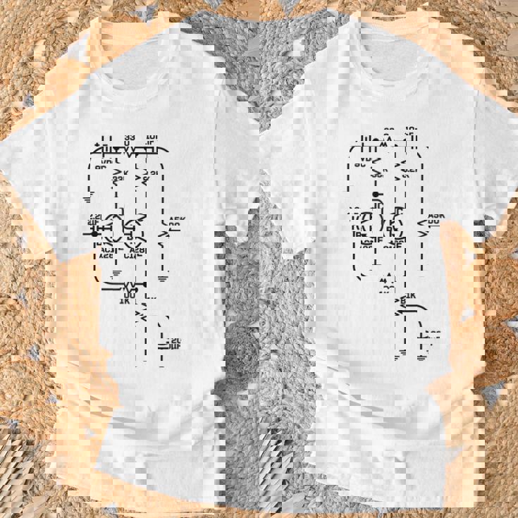 Fuzz Pedal スケマティック図 ゲルマニウム Pnp 回路効果 Tシャツ 高齢者への贈り物