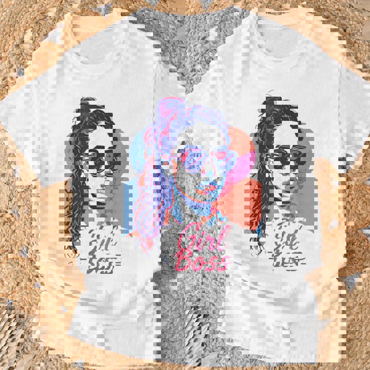Girl Boss ポップアート セルフエンパワーメント レトロ 1950年代 Tシャツ 高齢者への贈り物