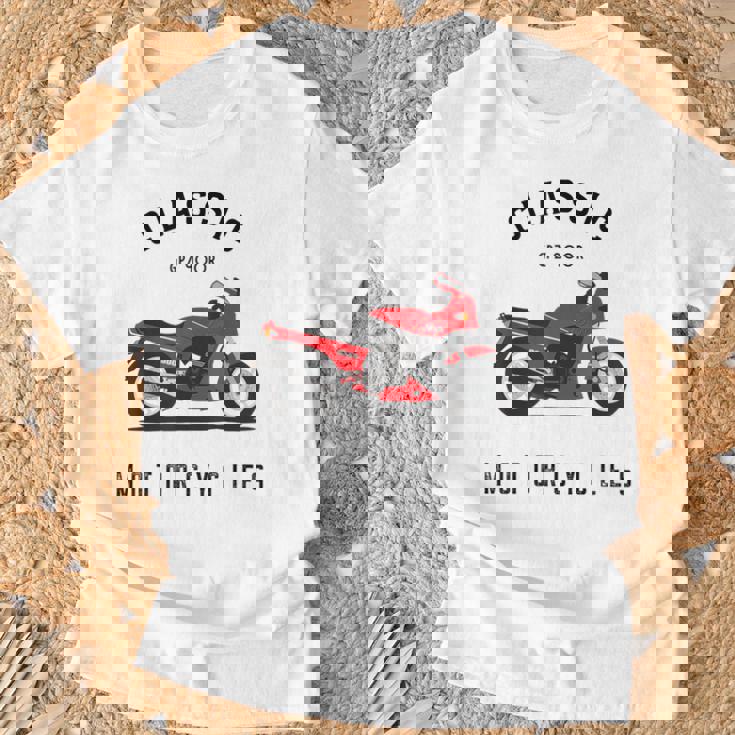 Gpz 900 R オートバイバイカー Tシャツ 高齢者への贈り物