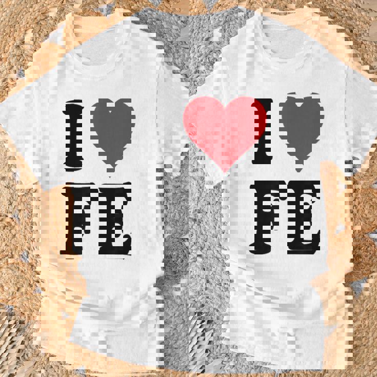 I Heart Fe Initials I Love FE First And Last Name F E Tシャツ 高齢者への贈り物