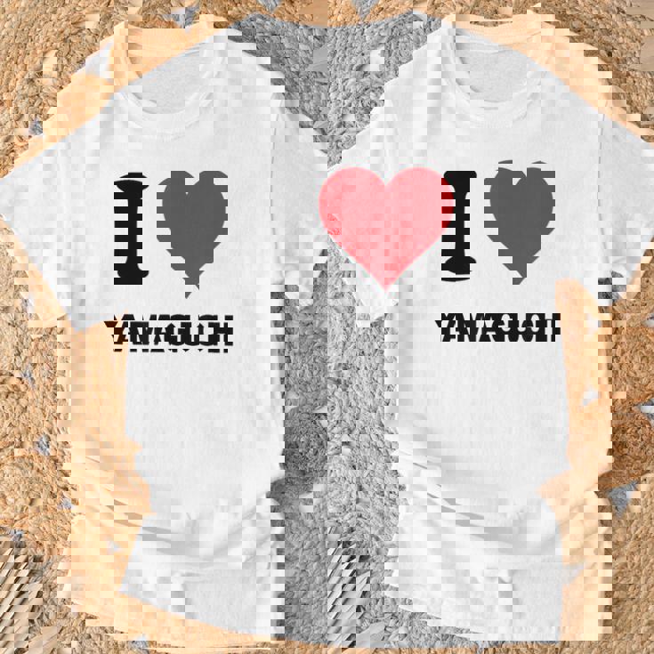 I Heart 山口 Japan Love 日本土産 Tシャツ 高齢者への贈り物