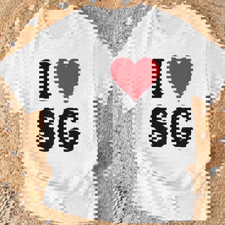 I Heartg イニシャル I LoveG 姓 G Tシャツ 高齢者への贈り物