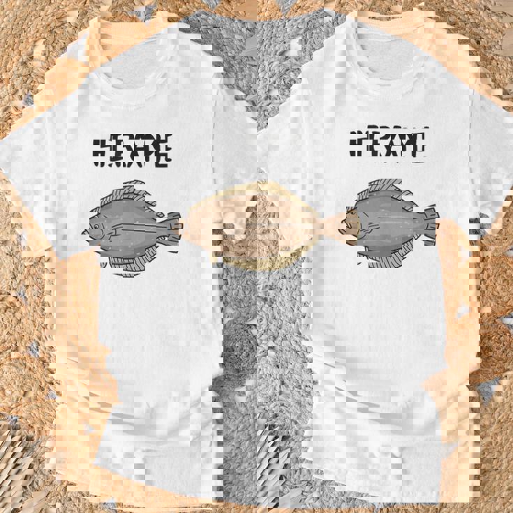 Hirame ヒラメ 平目 鮃 魚好き 願掛け 釣り好き 海釣り 趣味 おもしろ 寿司ネタ 趣味釣り 船釣り 釣り Tシャツ 高齢者への贈り物