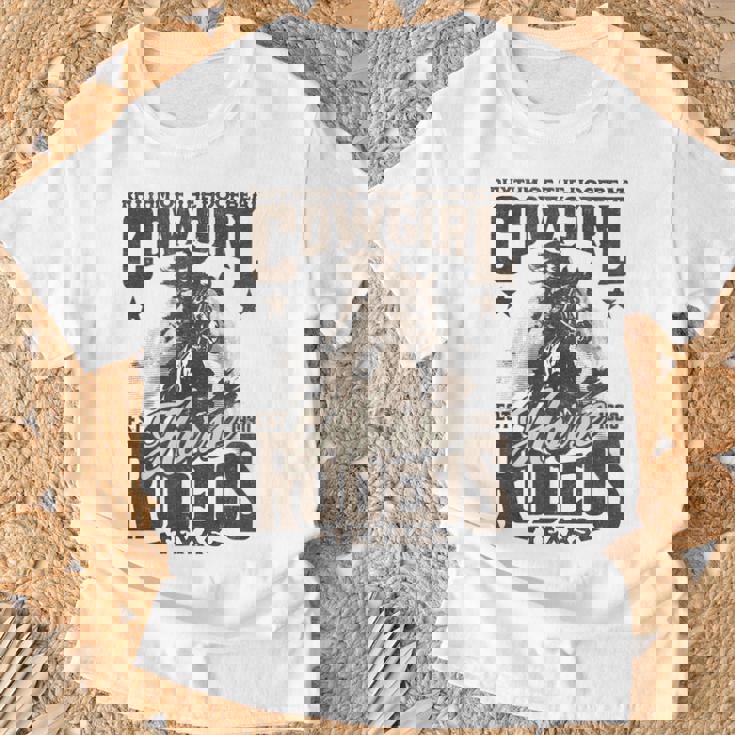 Hoofbeatのリズム カウガール 馬 ロデオ テキサスホース Tシャツ 高齢者への贈り物