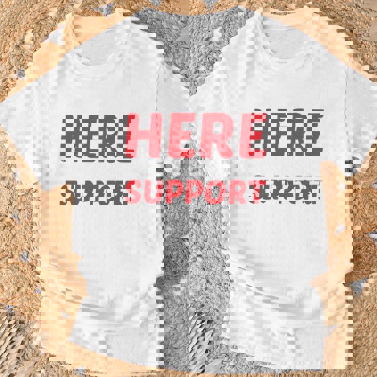 I'm Just Here For Moralupport 友情を高める 長袖tシャツ Tシャツ 高齢者への贈り物