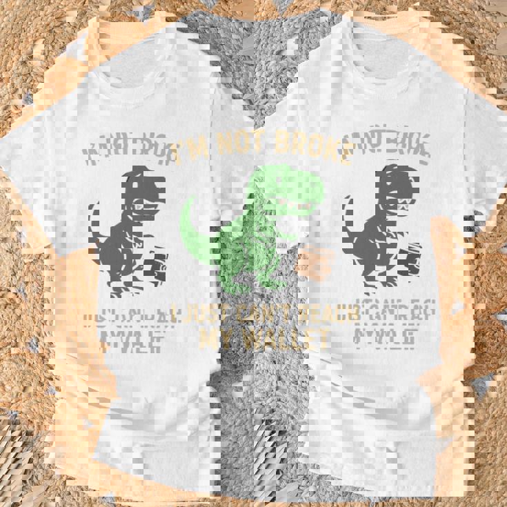 I'm Not Broke Top For Friend Withhort Arms Joke 長袖tシャツ Tシャツ 高齢者への贈り物