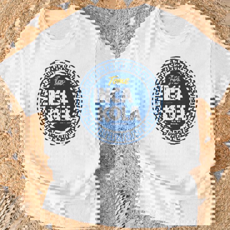 Inca Kola ペルーゴールデンコーラ バブルガム クリームソーダ Tシャツ 高齢者への贈り物