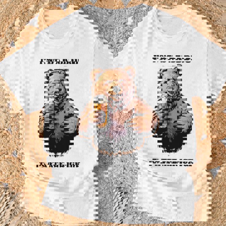 It's Not A Dad Bod、ビールで最高の人生を生きる父熊 長袖tシャツ Tシャツ 高齢者への贈り物