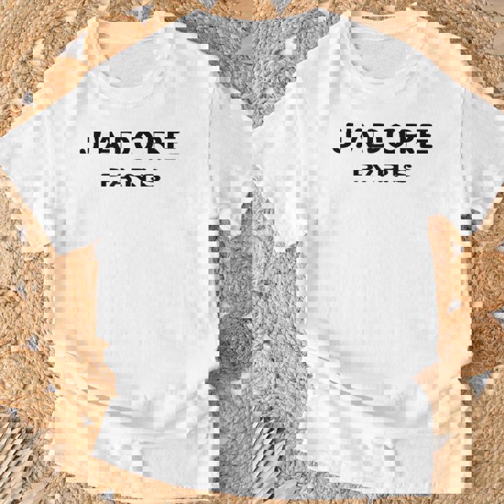 J'adore Paris、J'adore Paris、フランス フランスの都市 Tシャツ 高齢者への贈り物