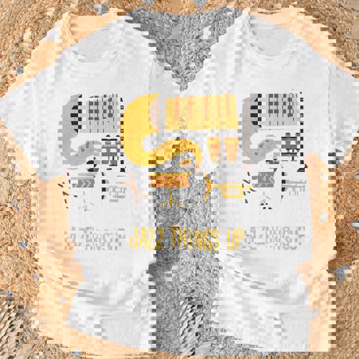 Jazz Things Up ヴィンテージジャズミュージック Tシャツ 高齢者への贈り物