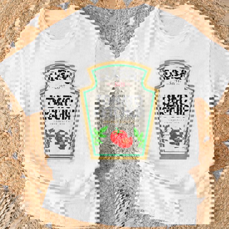 Ketchup ハロウィンコスチューム トマトマッチング ハロウィンケチャップ Tシャツ 高齢者への贈り物