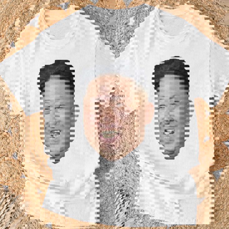 Kim Jong Un Big Face ロケットマン 北朝鮮パロディ Tシャツ 高齢者への贈り物