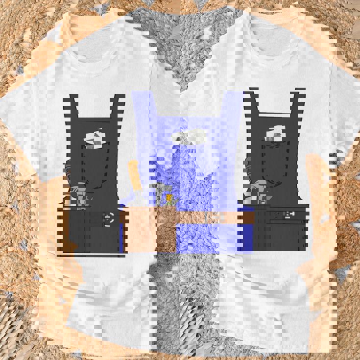 Last Minute Mason ハロウィン 労働者 グループ コスチューム 長袖tシャツ Tシャツ 高齢者への贈り物