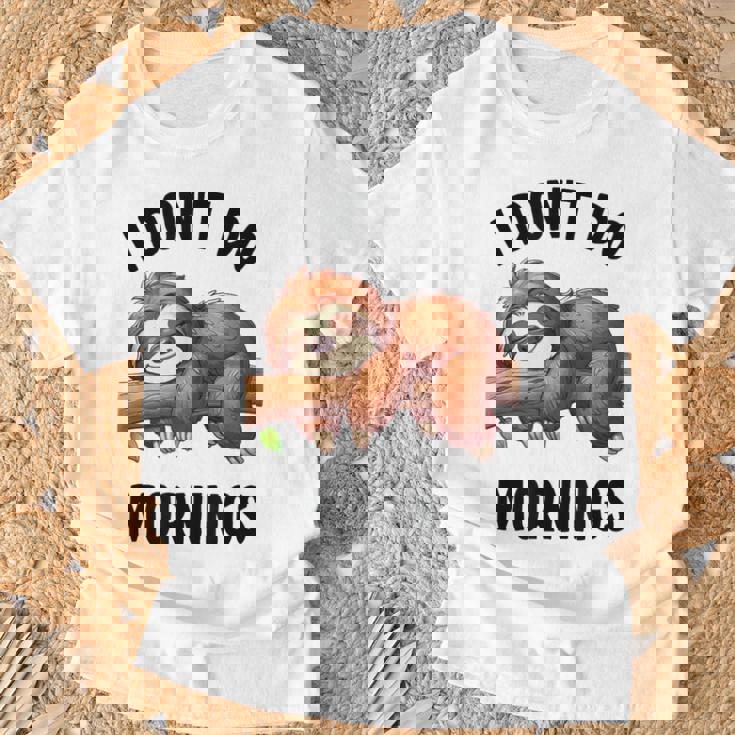 Lazy Nappingloth 怠惰な昼寝ナマケモノ Tシャツ 高齢者への贈り物