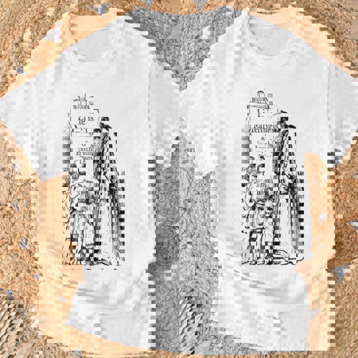 Life Is Meaningless 人生は無意味である-ニヒリストの哲学 Tシャツ 高齢者への贈り物