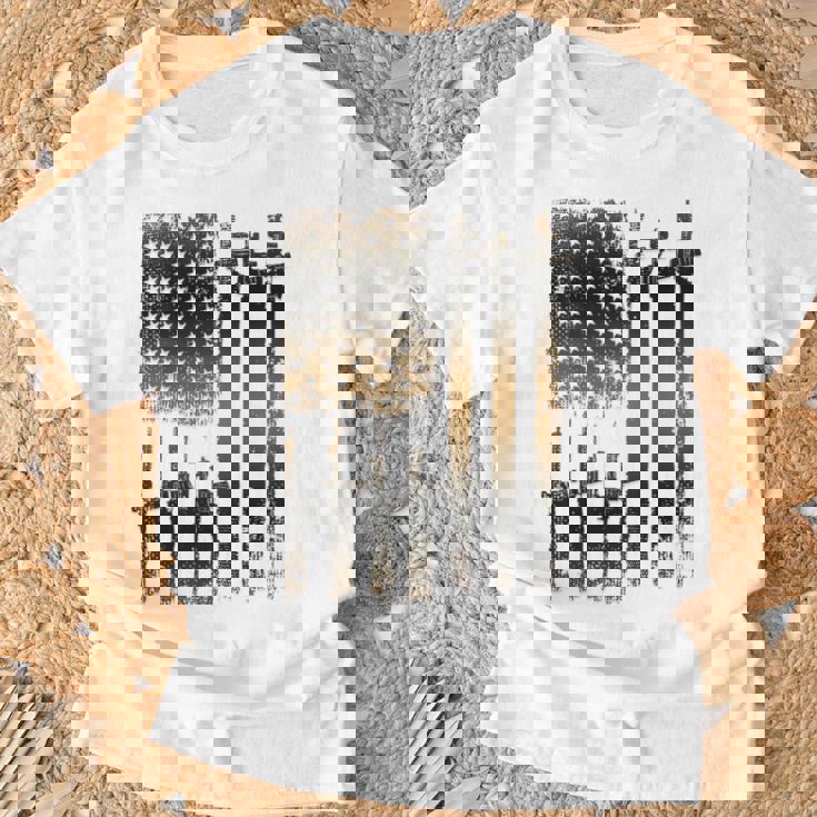 I Love Guns ブラックライフルコーヒー メンズ レディース バックデザイン Tシャツ 高齢者への贈り物