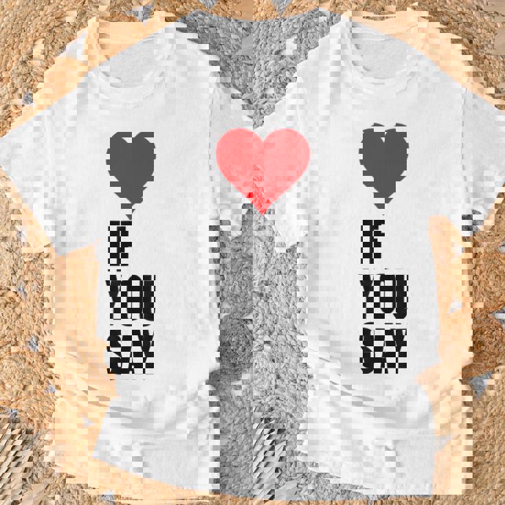 I Love Heart Red If Youay For アパレル Tシャツ 高齢者への贈り物