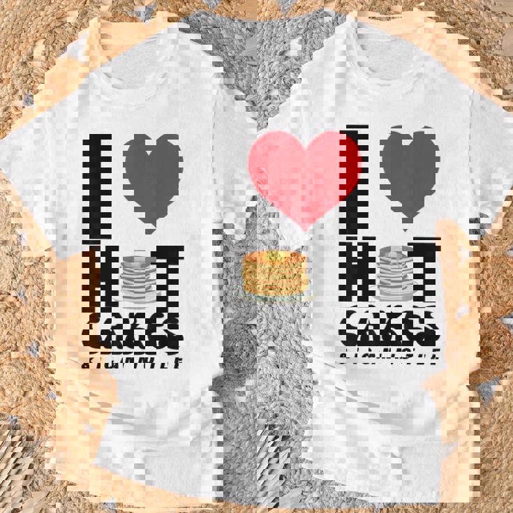 I Love Heart ホットケーキ パンケーキ Flapjacks Can Not Lie Foodie Tシャツ 高齢者への贈り物