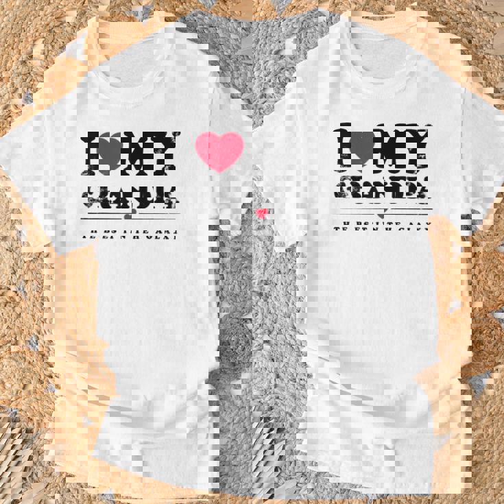 I Love My Grandpa I Heart My Grandpa Tシャツ 高齢者への贈り物