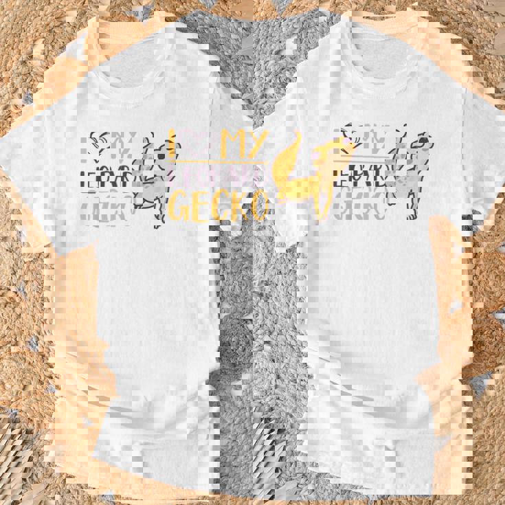 I Love My Leopard Gecko トカゲ ヒョウ ヤモリ 爬虫類 Tシャツ 高齢者への贈り物