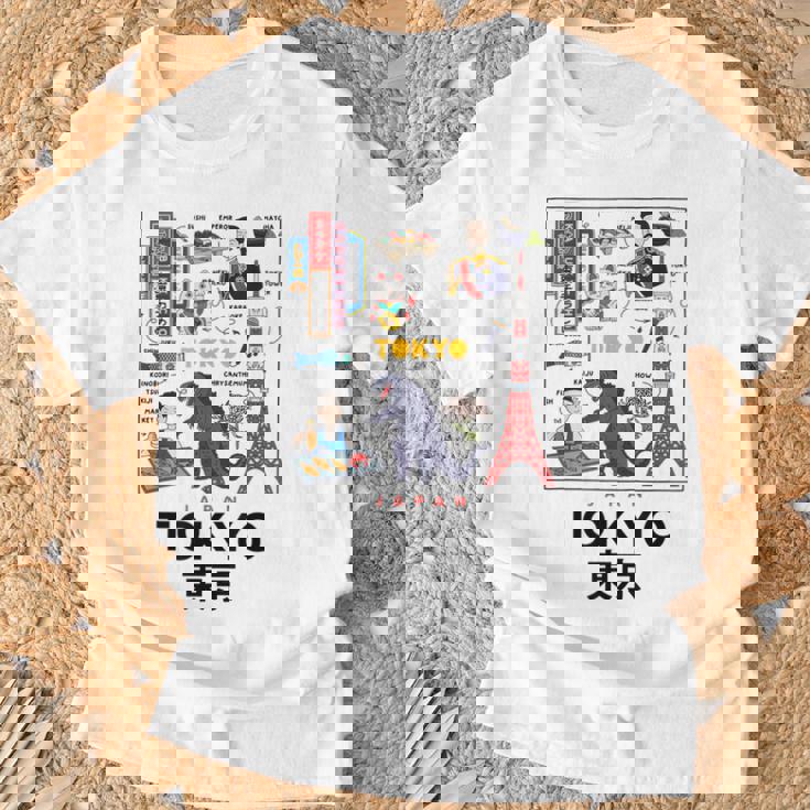 I Love Tokyo Wonderful Tokyo Japan Culture Doodles Graphic Tシャツ 高齢者への贈り物