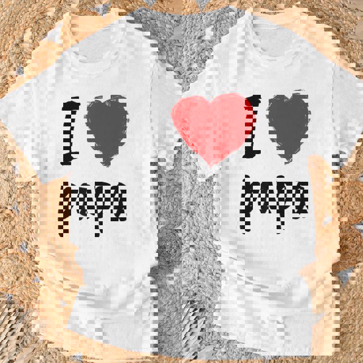 I Love You PapaCool Happy Father's Day Best Daddy Tシャツ 高齢者への贈り物