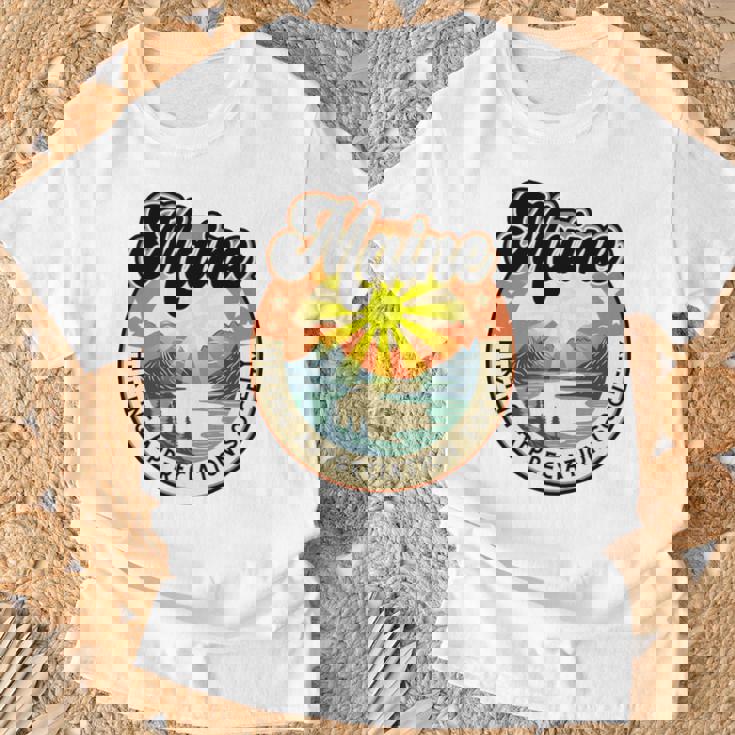 Maine Usa ハイキング ハイカー バックパッカー ハイキング 山 アウトドア 長袖tシャツ Tシャツ 高齢者への贈り物