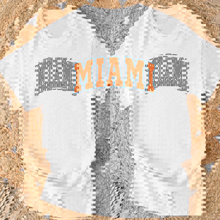 Miami Throwback Classic 長袖tシャツ Tシャツ 高齢者への贈り物