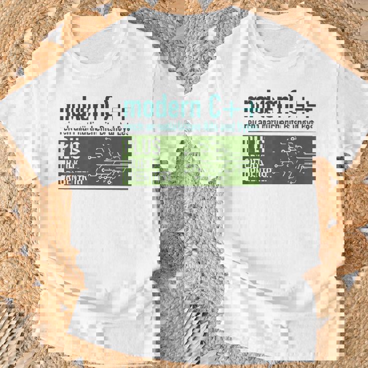 Modern C リッチなナチュラルビットとバイトプログラミング Tシャツ 高齢者への贈り物