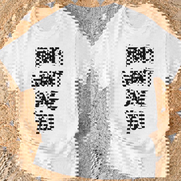 Money Will Notave You マネー 携帯電話ケース Tシャツ 高齢者への贈り物