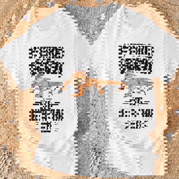 My Bearded Dragon Eats Better Than I Do トカゲ爬虫類 Tシャツ 高齢者への贈り物