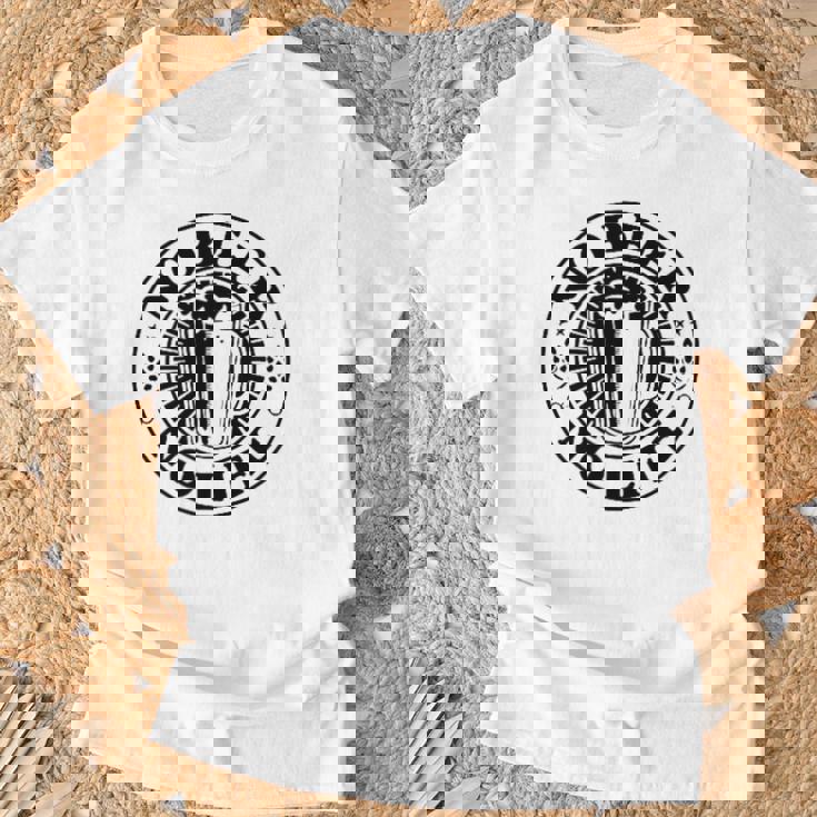 No Beer No Life ヴィンテージ飲酒 ビール愛好家向け 左胸 Tシャツ 高齢者への贈り物