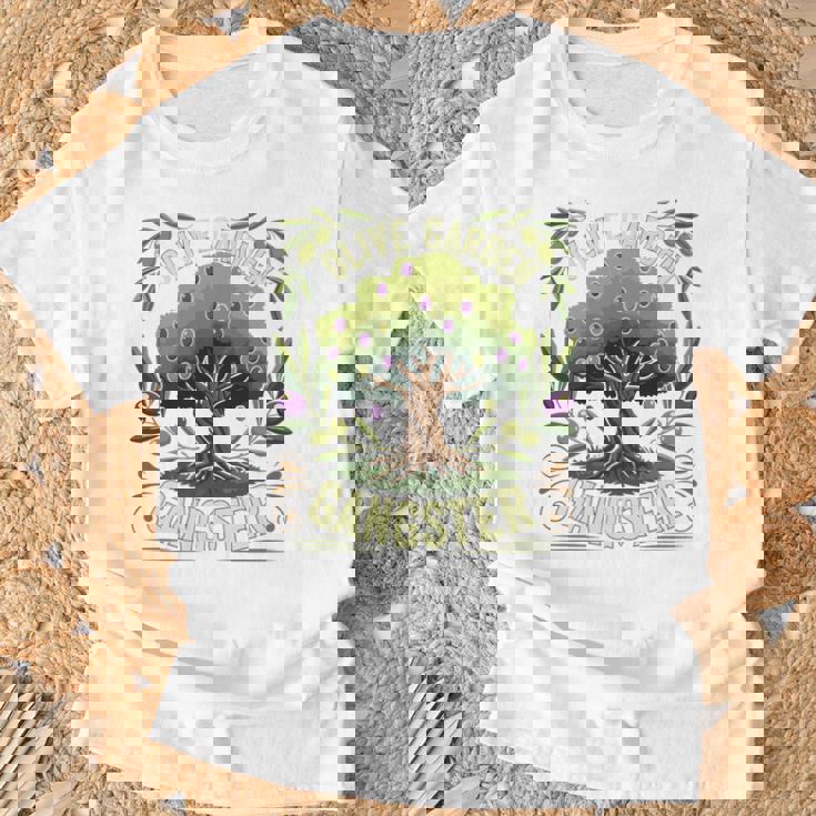 Olive Garden Gangster Olive Tree Graphic 長袖tシャツ Tシャツ 高齢者への贈り物