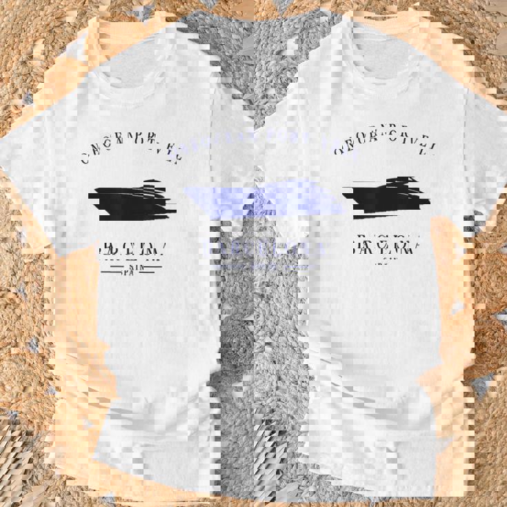 Oneocean Portell Marina バルセロナ ヨットクラブ スペイン リビエラ Tシャツ 高齢者への贈り物