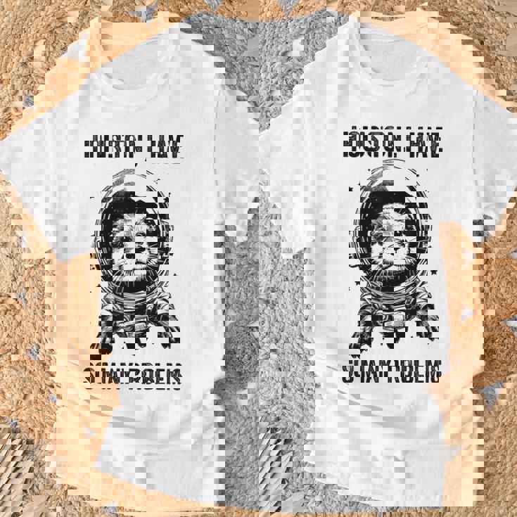 Otter Dad Mompace ヒューストン問題カワウソ Tシャツ 高齢者への贈り物