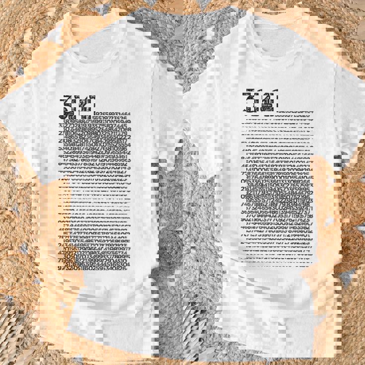 Pi 314 Pi 数字記号 数学 科学ギフト Tシャツ 高齢者への贈り物