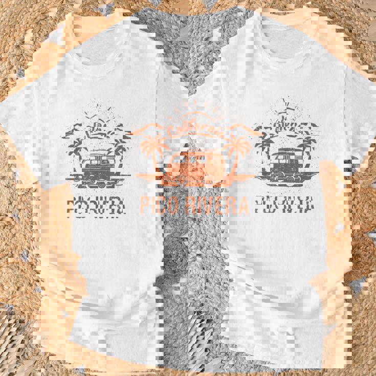 Pico Rivera Ca カリフォルニア レトロ ビンテージ サーフィン ビーチ Tシャツ 高齢者への贈り物