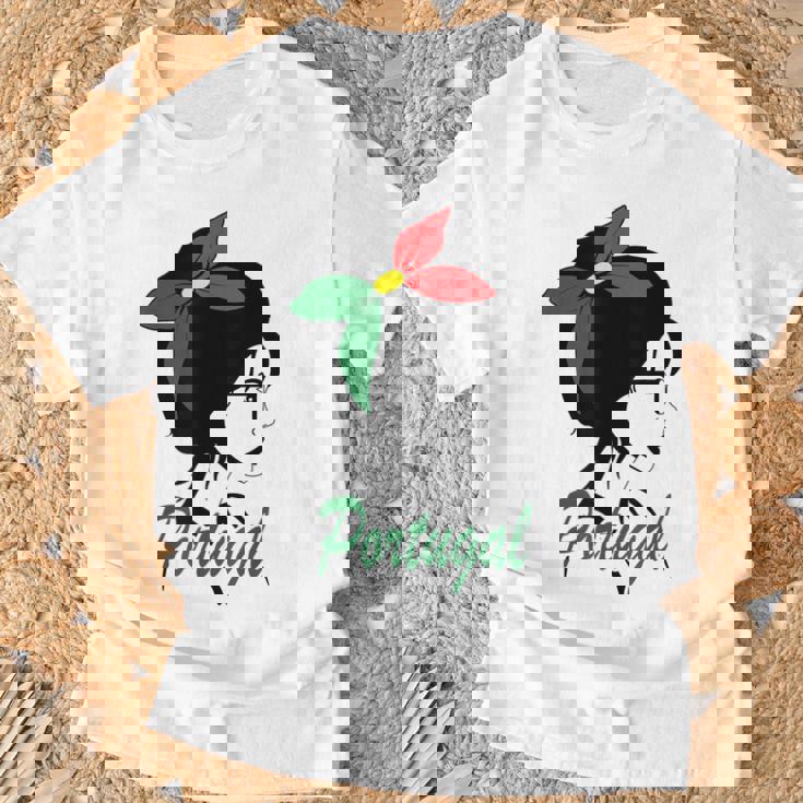 Portugal Girl Portugués Es Portugal Bandera Camiseta unisex Regalos para ancianos