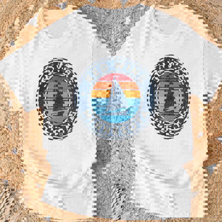 Red Wing ミネソタ Mn ヴィンテージ ヨット レトロ 70年代 Tシャツ 高齢者への贈り物