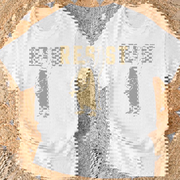 Resist Penguins Activism グラフィック Wetand With Penguins 長袖tシャツ Tシャツ 高齢者への贈り物