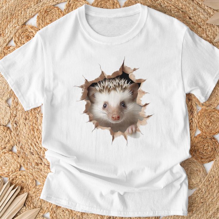 Retrato De Erizo Con Diseño De Animal Y Erizo Camiseta unisex Regalos para ancianos