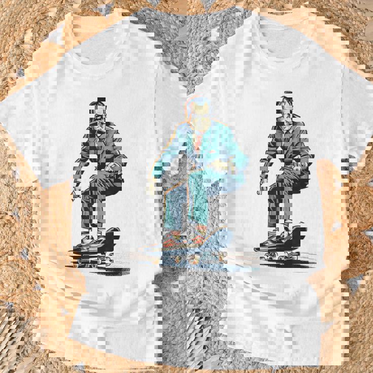 Richard Nixon スケートボード ロックスター Tシャツ 高齢者への贈り物