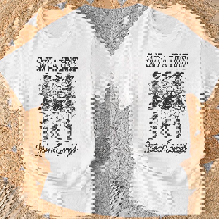 Save A Horse Ride A Cowgirl レトロ ウエスタン ロデオ カントリーガール Tシャツ 高齢者への贈り物