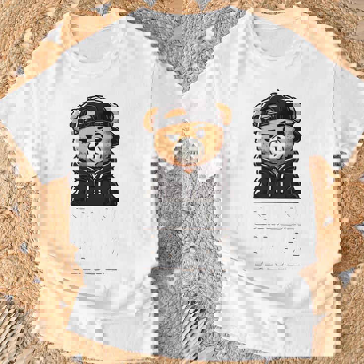 Seriously Bruh ヒップホップ テディベア ティーンエイジャー 男の子 ティーン 格言 長袖tシャツ Tシャツ 高齢者への贈り物