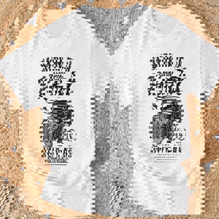 Smyrna Delaware Usa ホットロッド ビンテージスタイル カーデザイン Tシャツ 高齢者への贈り物