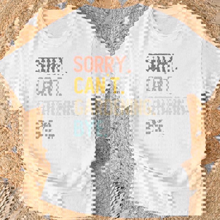 Sorry Can't Gardening Bye 面白いガーデニング愛好家 長袖tシャツ Tシャツ 高齢者への贈り物