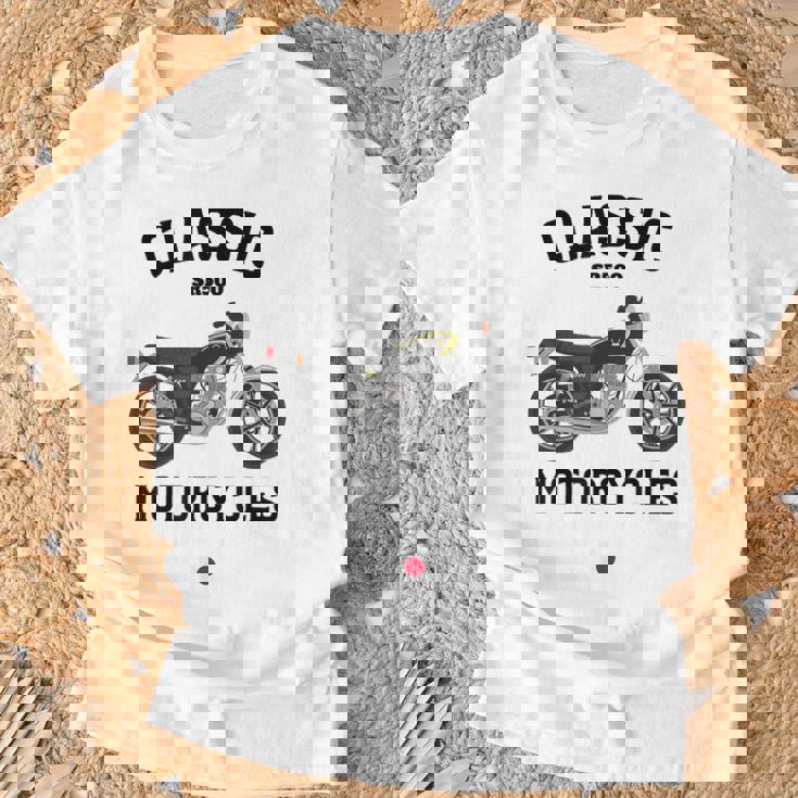 Sr500 ブラック クラシックバイク モーターサイクリスト オートバイ Tシャツ 高齢者への贈り物