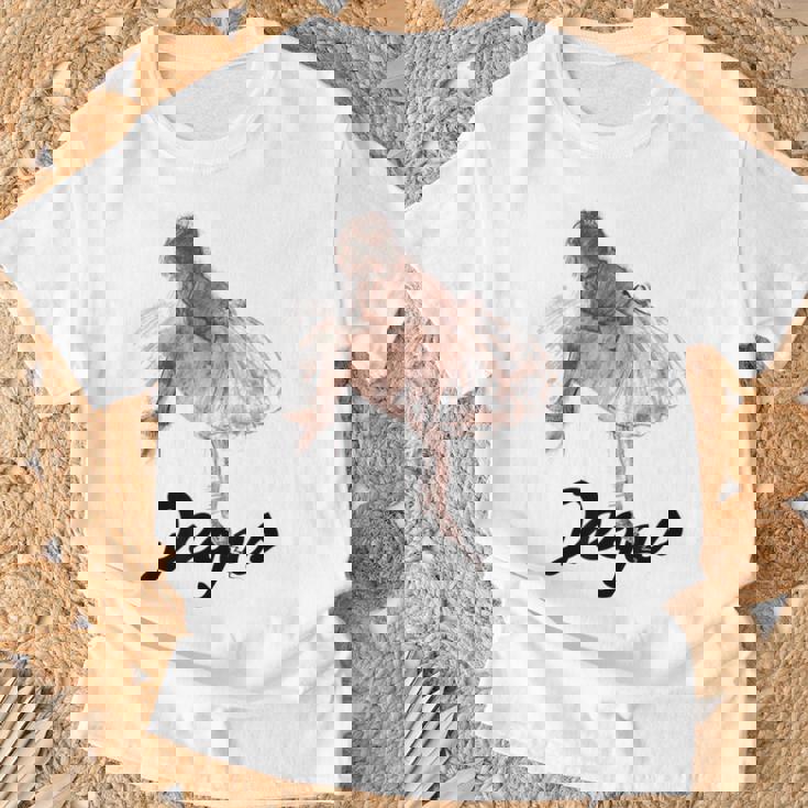 Study Of A Ballet Dancer エドガー・ドガ Tシャツ 高齢者への贈り物